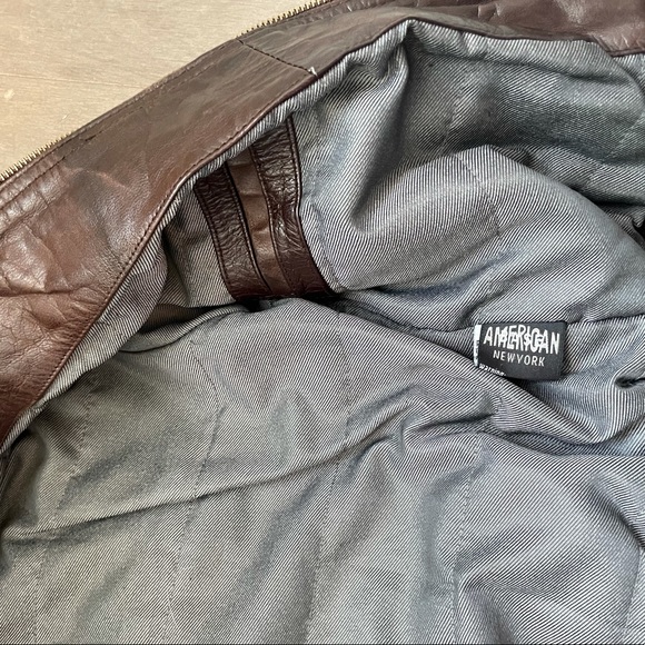 Vintage Authentic Leather Bomber Jacket - Picture 6 of 8